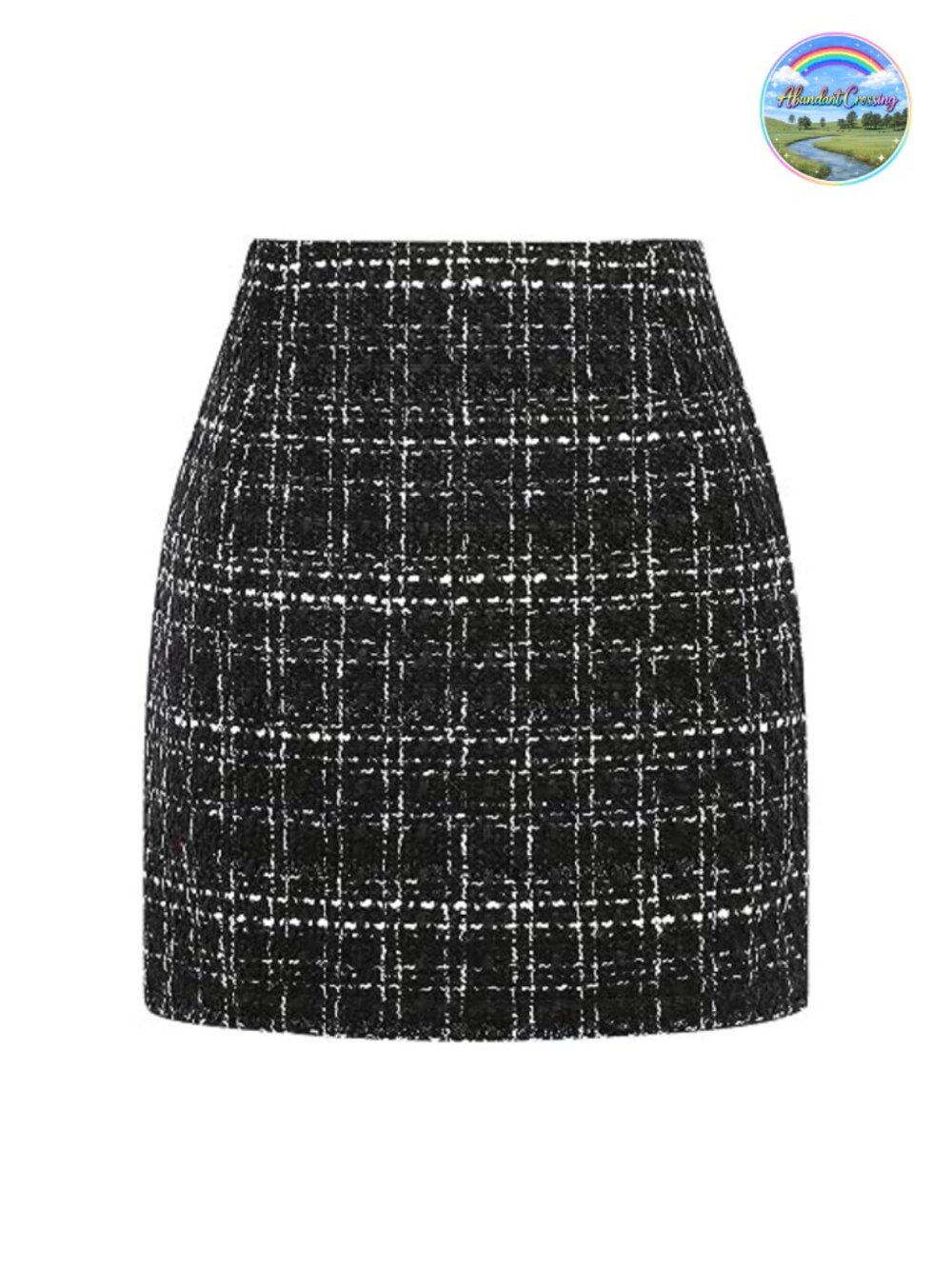 Wool Blend Plaid Bodycon Pencil Mini Skirt High Waist Fall Winter